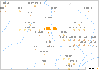 map of Temidire