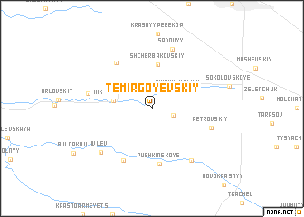 map of Temirgoyevskiy