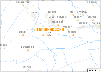 map of Temirkhodzha