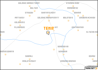 map of Temir