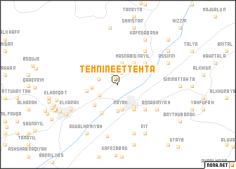 map of Temnîne et Tehta