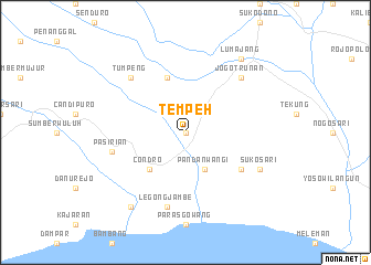 map of Tempeh