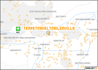 map of Tempe Travel Trailer Villa