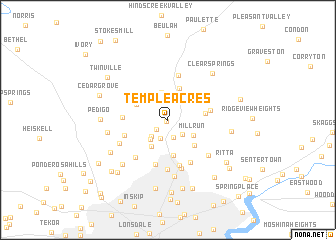 map of Temple Acres