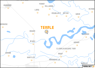 map of Temple