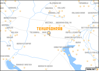 map of Temūr Sohrāb