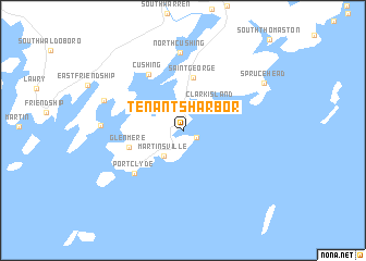 map of Tenants Harbor