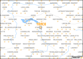 map of Tence
