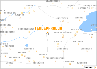 map of Tendeparacua