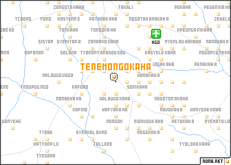 map of Ténémongokaha