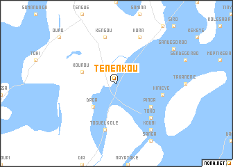 map of Ténenkou