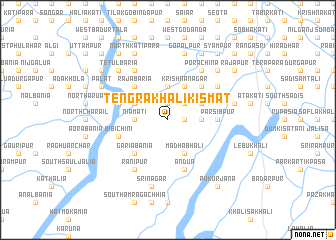 map of Tengrākhāli Kismat