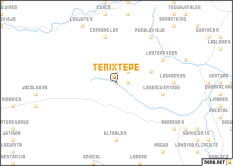 map of Tenixtepe