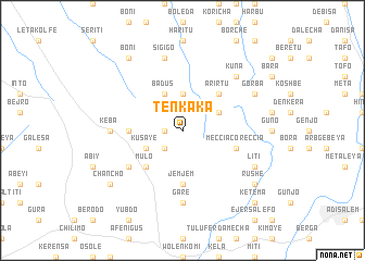 map of Tʼenkaka