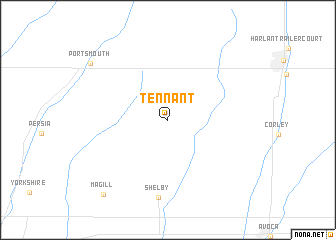 map of Tennant