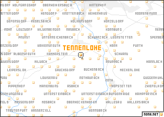 map of Tennenlohe
