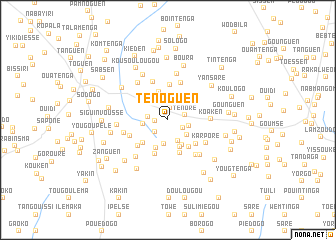 map of Ténoguen