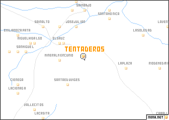map of Tentaderos