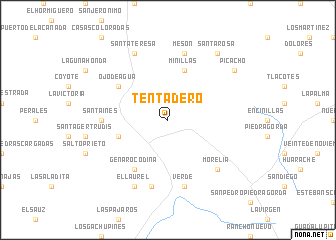 map of Tentadero