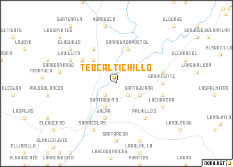 map of Teocaltichillo