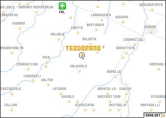 map of Teodorano