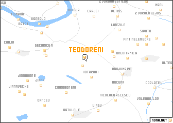 map of Teodoreni