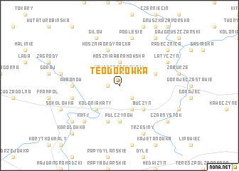 map of Teodorówka