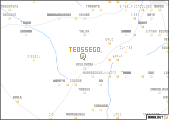 map of Téosségo