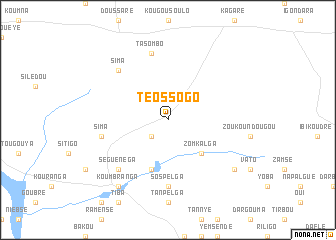 map of Téossogo