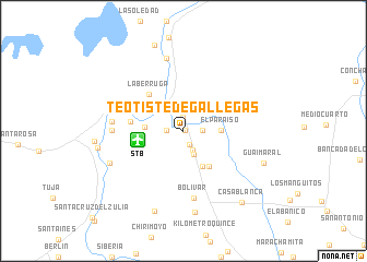 map of Teotiste de Gallegas