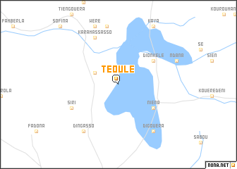 map of Téoulé