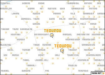 map of Téourou