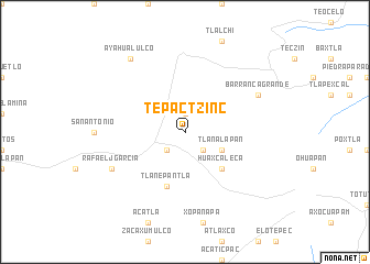map of Tepactzinc