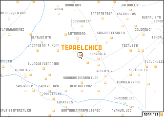 map of Tepa el Chico