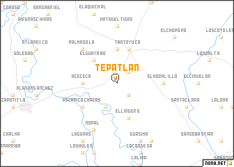 map of Tepatlán