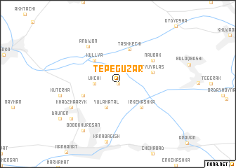 map of Tepe-Guzar