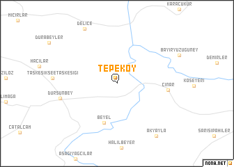 map of Tepeköy