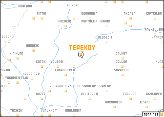 map of Tepeköy