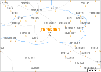 map of Tepeören