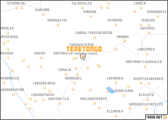 map of Tepetongo