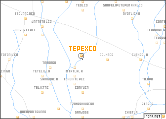 map of Tepexco