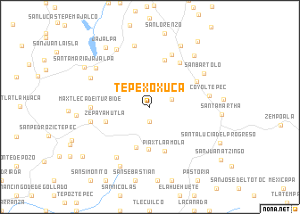 map of Tepexoxuca