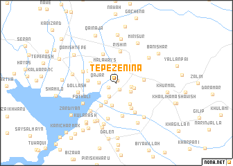 map of Tepe Zēnīna