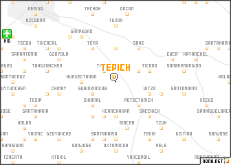 map of Tepich