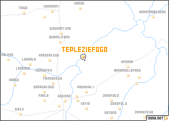 map of Tépléziéfogo