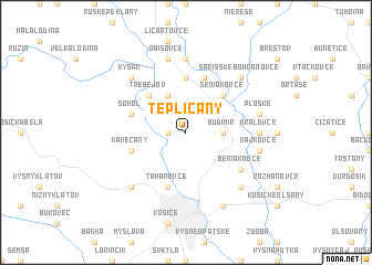 map of Tepličany