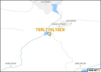 map of Tëplyy Klyuch