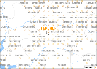 map of Tepoaca