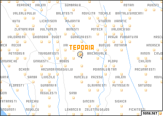 map of Ţepoaia