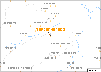 map of Teponahuasco